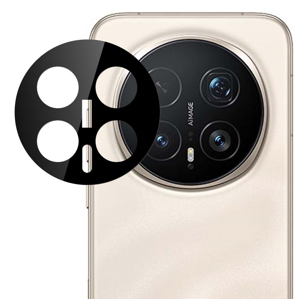 For Honor Magic8 5G Camera Lens Protector with Black Circle Design Tempered Glass Full Coverage Lens Film