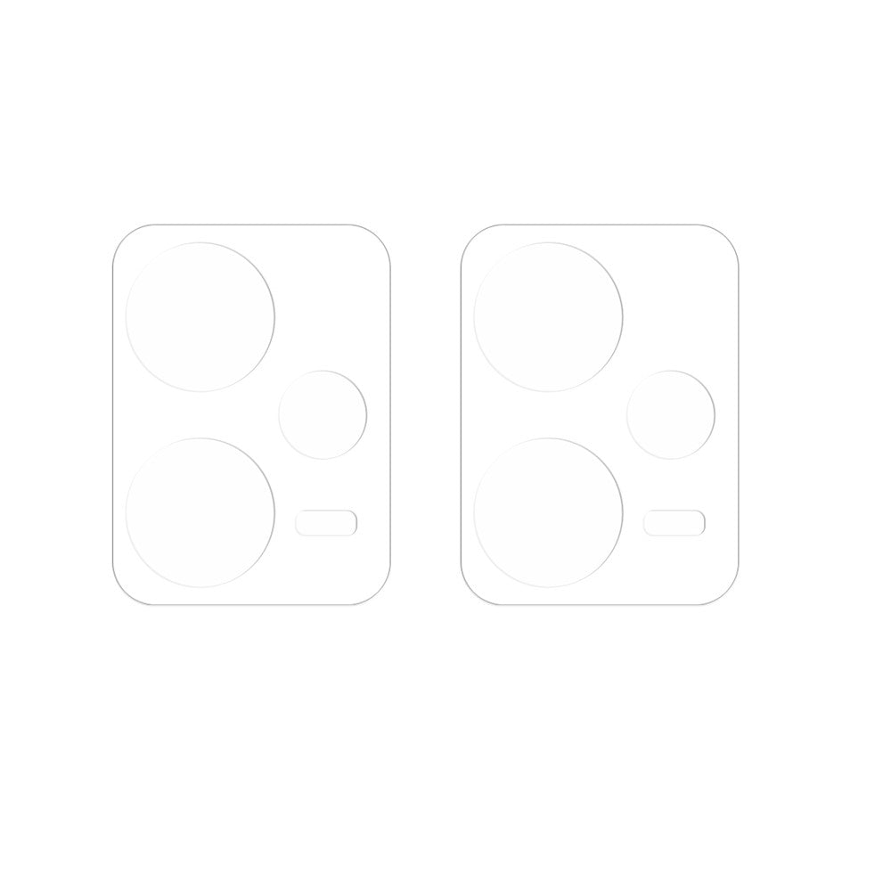 2-pack för Xiaomi Redmi Note 12 Pro 5G, HD-klart härdat glas, bakre kameralinsskydd med 3D-välvda kanter
