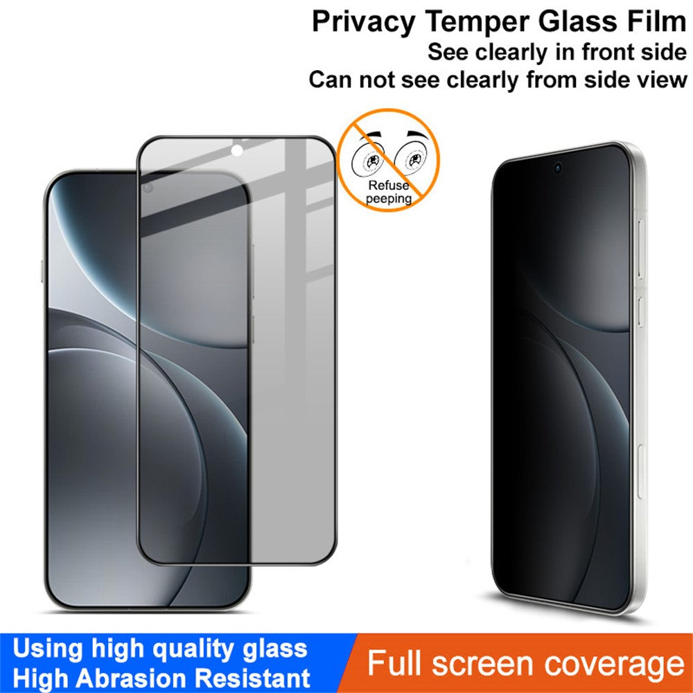 IMAK For Oppo K15 Pro+ 5G / Find X9 Pro 5G Privacy Screen Protector Anti Peep Full Cover Tempered Glass Film (Fingerprint Unlock)
