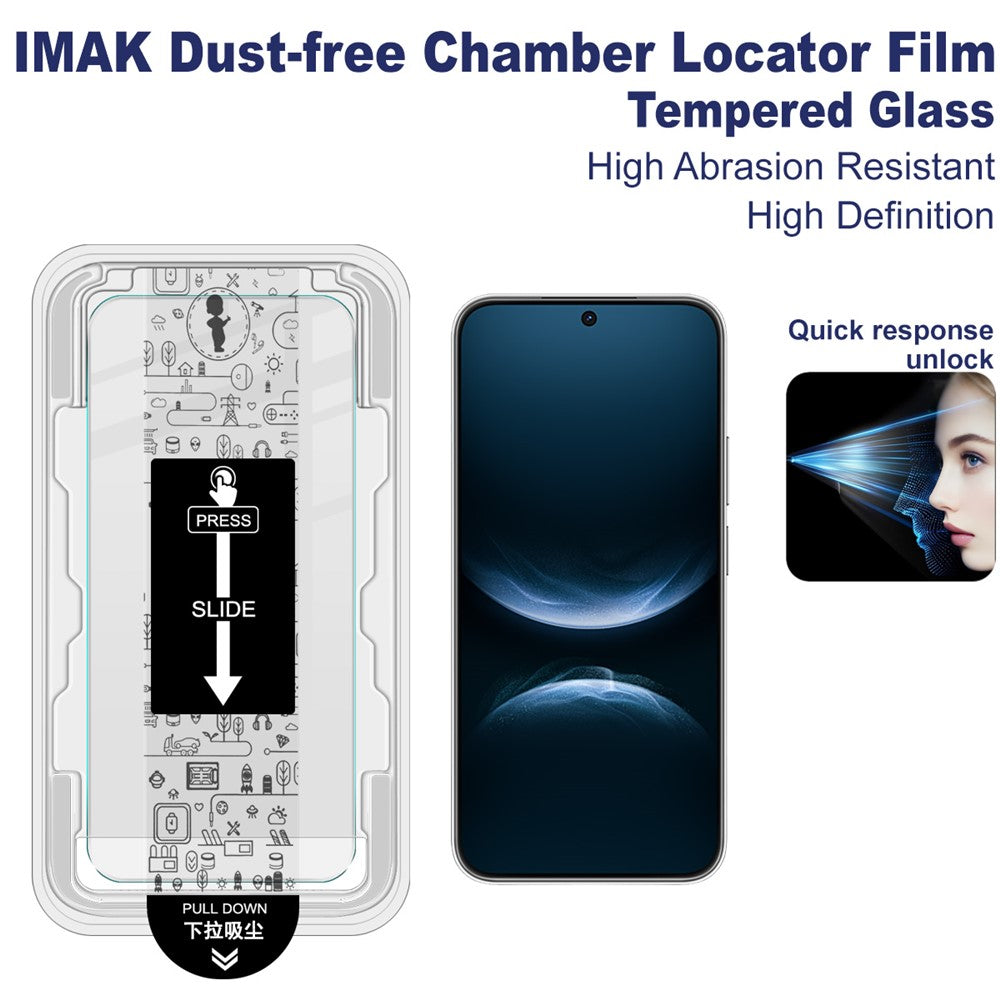 IMAK H-serien för Huawei Nova 14 Lite 5G härdat glas skärmskyddsfilm med dammfritt installationsverktyg