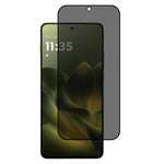 Til Motorola Edge 70 5G Anti-Spion Hærdet Glas Fuld Dækkende Silketryk Skærmbeskytter (Ingen Fingeraftryksoplåsning)