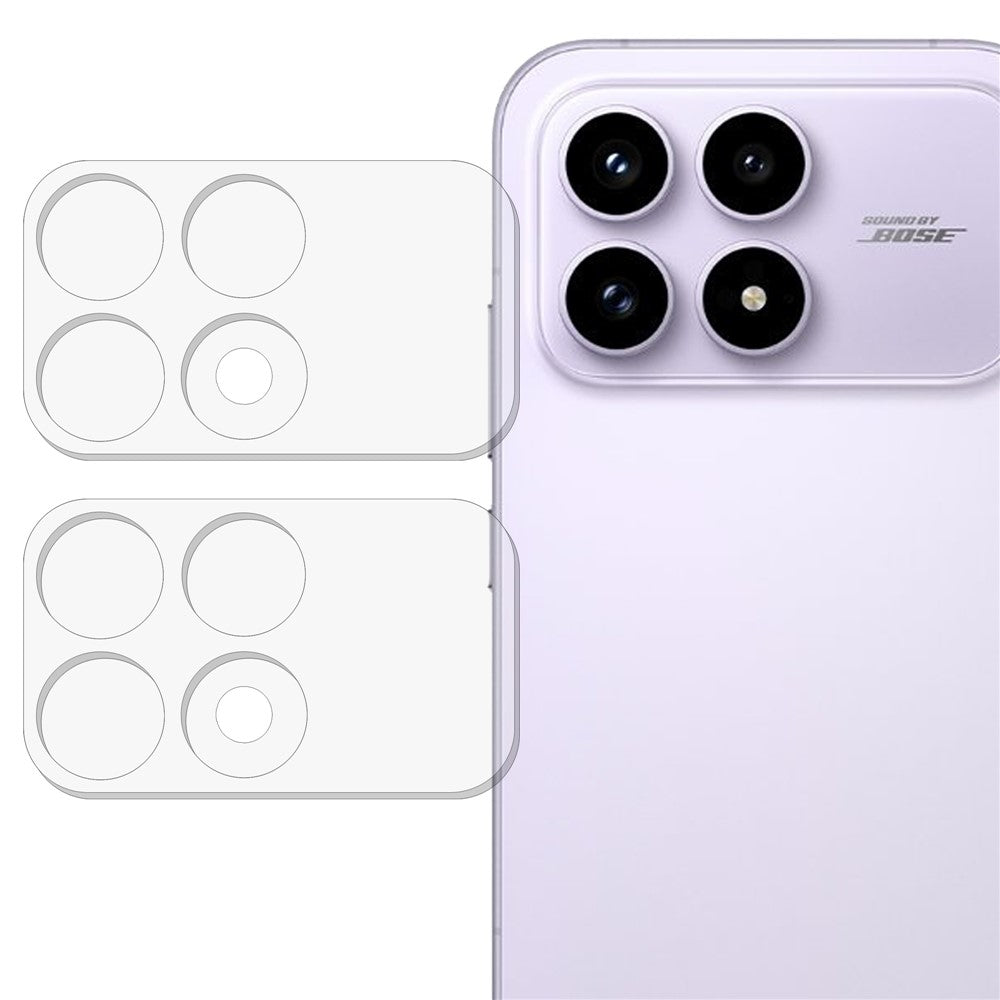 2Pcs For Xiaomi Redmi K90 5G / Poco F8 Pro 5G Full Coverage Camera Lens Protector 3D Arc Edge Anti-Scratch Tempered Glass Lens Film