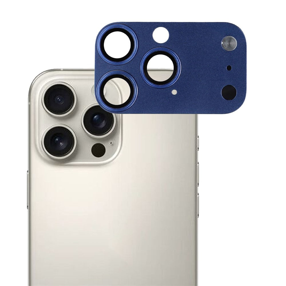 2Pcs Camera Lens Protector for iPhone 16 Pro Max / 15 Pro Max / 14 Pro Max Transform to 17 Pro Max Metal + Tempered Glass Lens Film