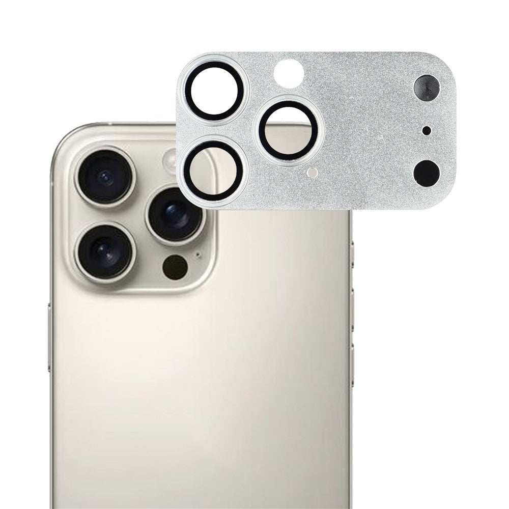 2Pcs Camera Lens Protector for iPhone 16 Pro Max / 15 Pro Max / 14 Pro Max Transform to 17 Pro Max Metal + Tempered Glass Lens Film