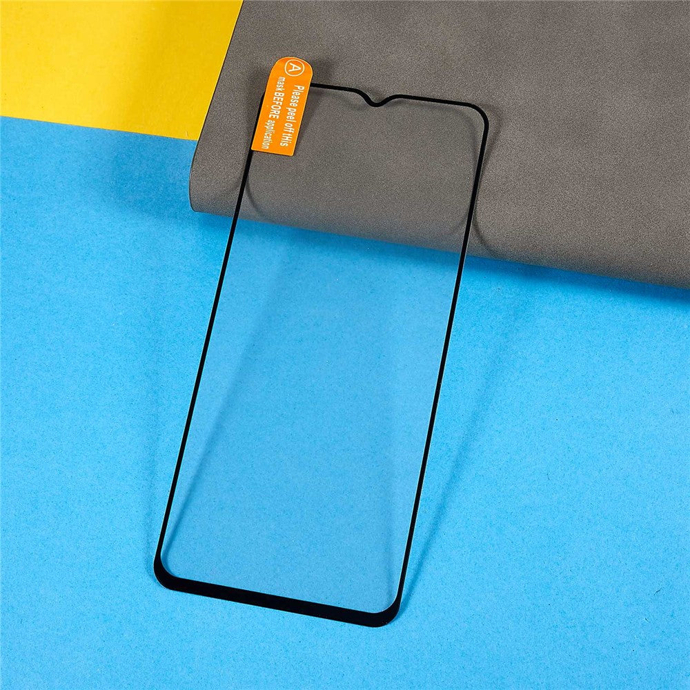 Anti-explosion Screen Protector For Oppo A58 5G, Tempered Glass Full Glue Silk Printing Black Edge Full Covering Film
