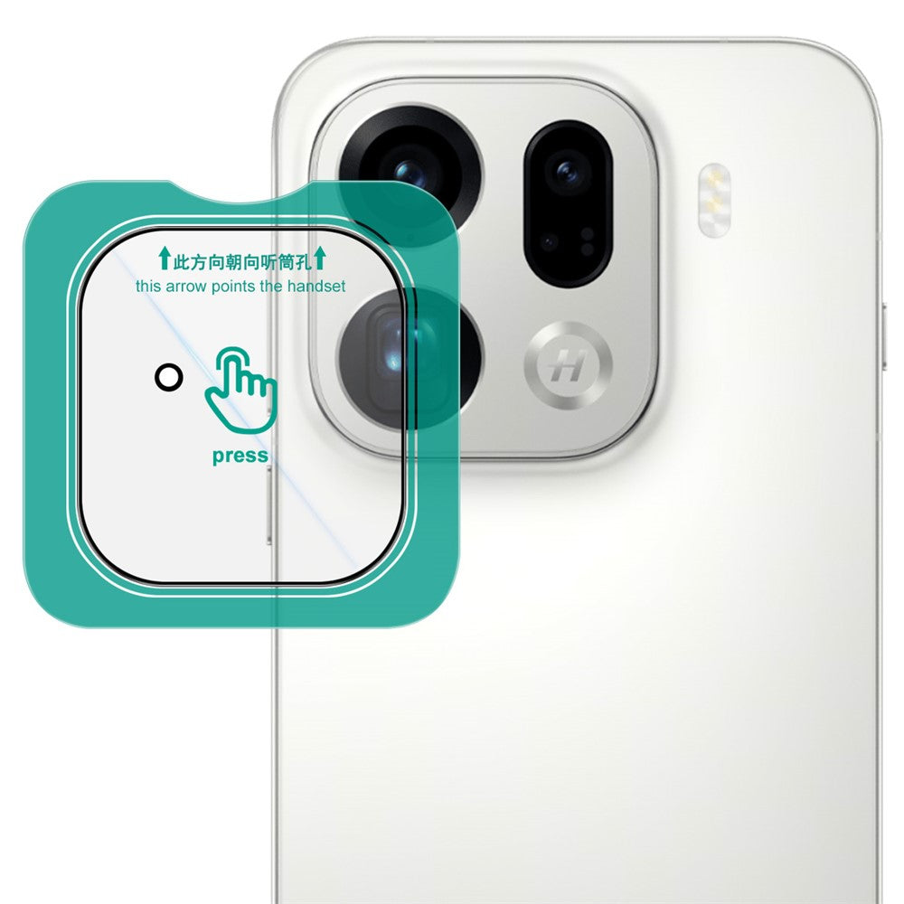 IMAK For Oppo Find X9 Pro 5G Camera Lens Protector Tempered Glass Full Cover Lens Film with Self Positioning Frame