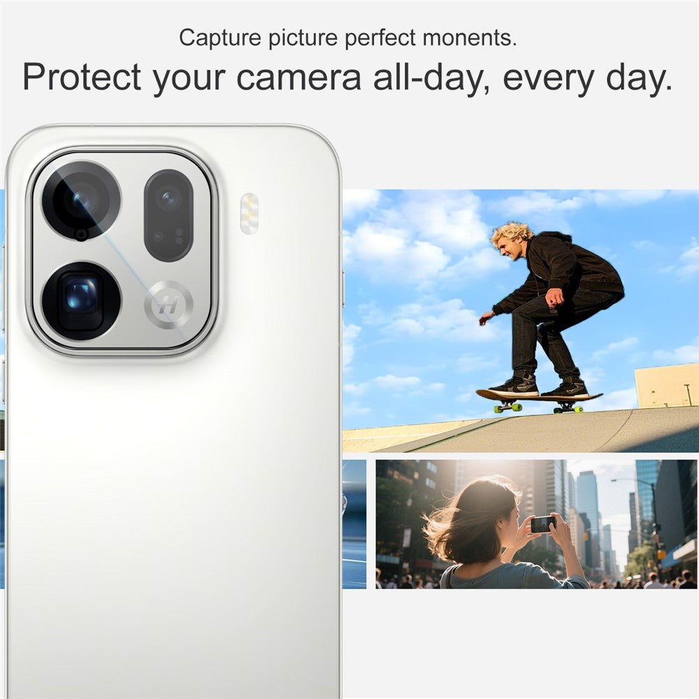 IMAK For Oppo Find X9 Pro 5G Camera Lens Protector Tempered Glass Full Cover Lens Film with Self Positioning Frame
