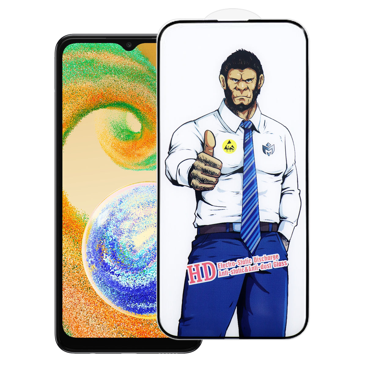 For Samsung Galaxy A04s 4G (164.7mm) Full Screen Protector Anti-explosion HD Clear High Aluminium-silicon Glass Film
