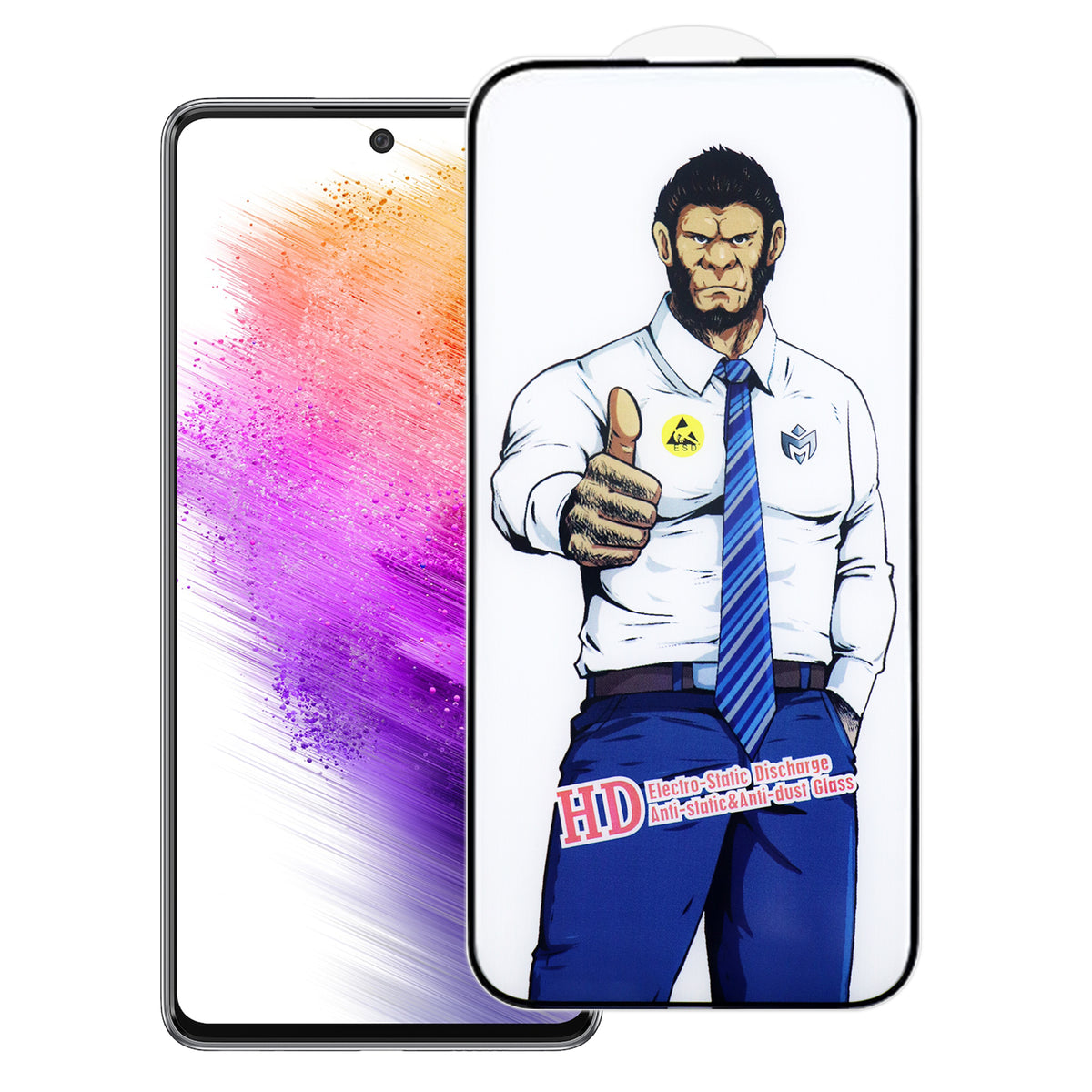 For Samsung Galaxy A73 5G Full Screen Protector Anti-explosion HD Clear High Aluminium-silicon Glass Film