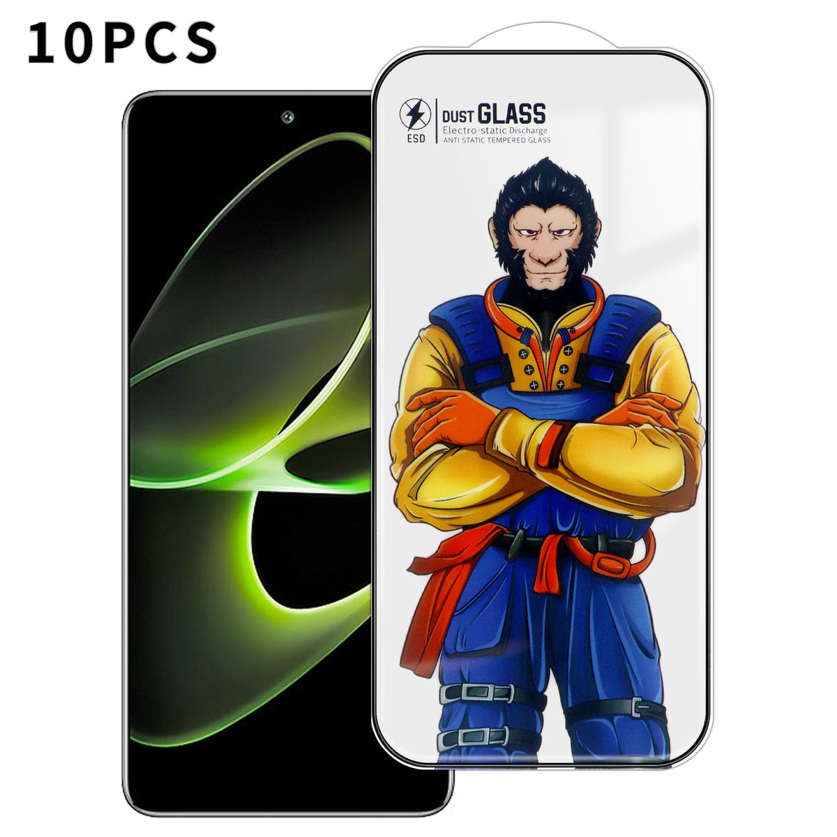 For Honor X40 GT 5G 10Pcs Full Screen Protector 3D Arc 120C Anti-Static Silk Printing High Aluminium-silicon Glass Film