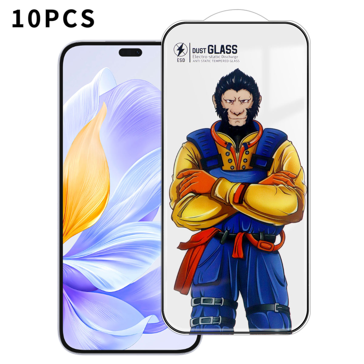 For Honor X60i 5G 10Pcs Full Screen Protector 3D Arc 120C Anti-Static Silk Printing High Aluminium-silicon Glass Film