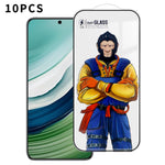 For Huawei Mate 60 10Pcs Full Screen Protector 3D Arc 120C Anti-Static Silk Printing High Aluminium-silicon Glass Film