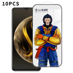For Huawei Enjoy 70 10Pcs Full Screen Protector 3D Arc 120C Anti-Static Silk Printing High Aluminium-silicon Glass Film