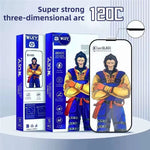For Huawei Enjoy 60 10Pcs Full Screen Protector 3D Arc 120C Anti-Static Silk Printing High Aluminium-silicon Glass Film