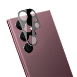 IMAK För Samsung Galaxy S23 Ultra Härdat Glas Linsfilm + Akryl Linsskydd Slitstarkt Kameralinsskydd (Svart Version)