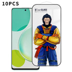 For Huawei nova 11i 10Pcs Full Screen Protector 3D Arc 120C Anti-Static Silk Printing High Aluminium-silicon Glass Film