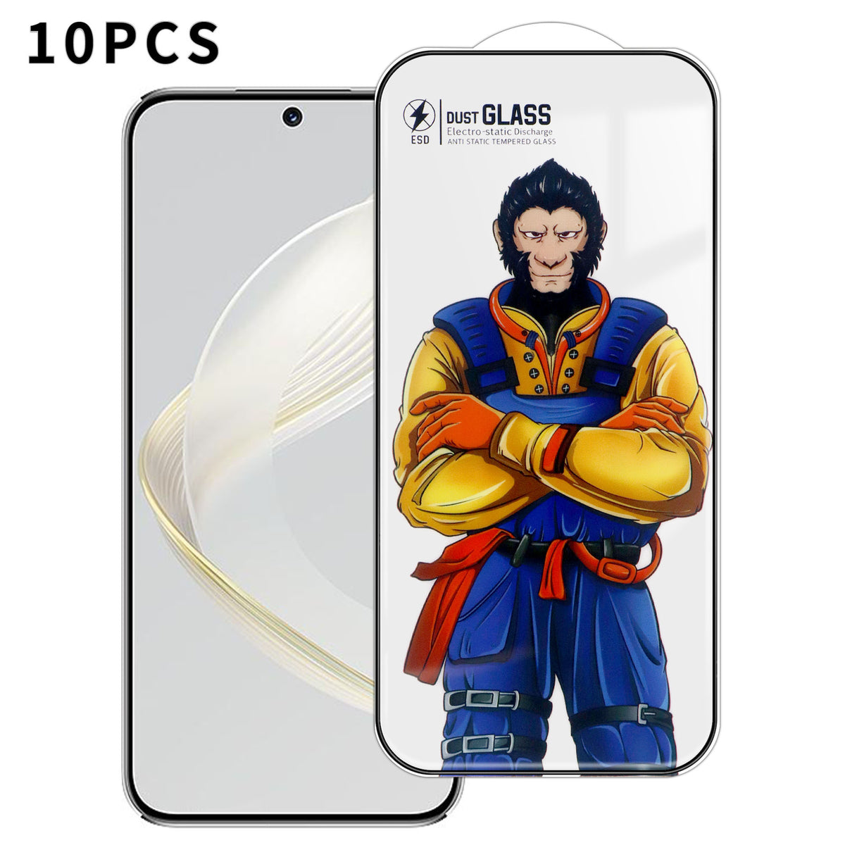 Huawei Nova 11 10 st. helskärmsskydd 3D Arc 120C antistatiskt silkestryck hög aluminium-kiselglasfilm