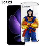 Oppo Reno13 F 5G 10 st. 3D-bågformade helskärmsskydd, 120C antistatiskt silketryck och högkvalitativ aluminium-kiselglasfilm