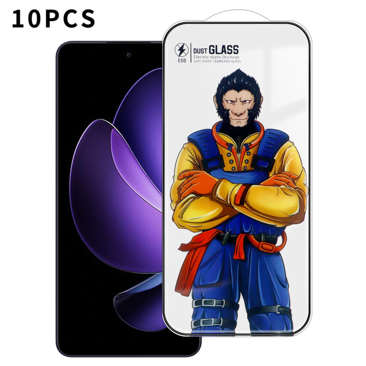 Oppo Reno13 F 5G 10 st. 3D-bågformade helskärmsskydd, 120C antistatiskt silketryck och högkvalitativ aluminium-kiselglasfilm