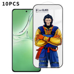 Oppo K12 10 st. helskärmsskydd 3D Arc 120C antistatiskt silkestryck hög aluminium-kiselglasfilm
