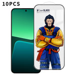 For Xiaomi 13 10Pcs Full Screen Protector 3D Arc 120C Anti-Static Silk Printing High Aluminium-silicon Glass Film
