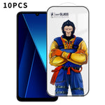 Xiaomi Poco C65 4G 10 st. helskärmsskydd 3D Arc 120C antistatiskt silkestryck hög aluminium-kiselglasfilm