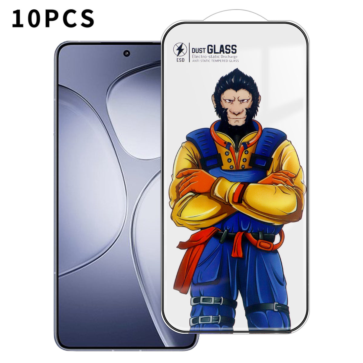 Xiaomi Redmi K70 Ultra 10 st. helskärmsskydd 3D Arc 120C antistatiskt silkestryck hög aluminium-kiselglasfilm