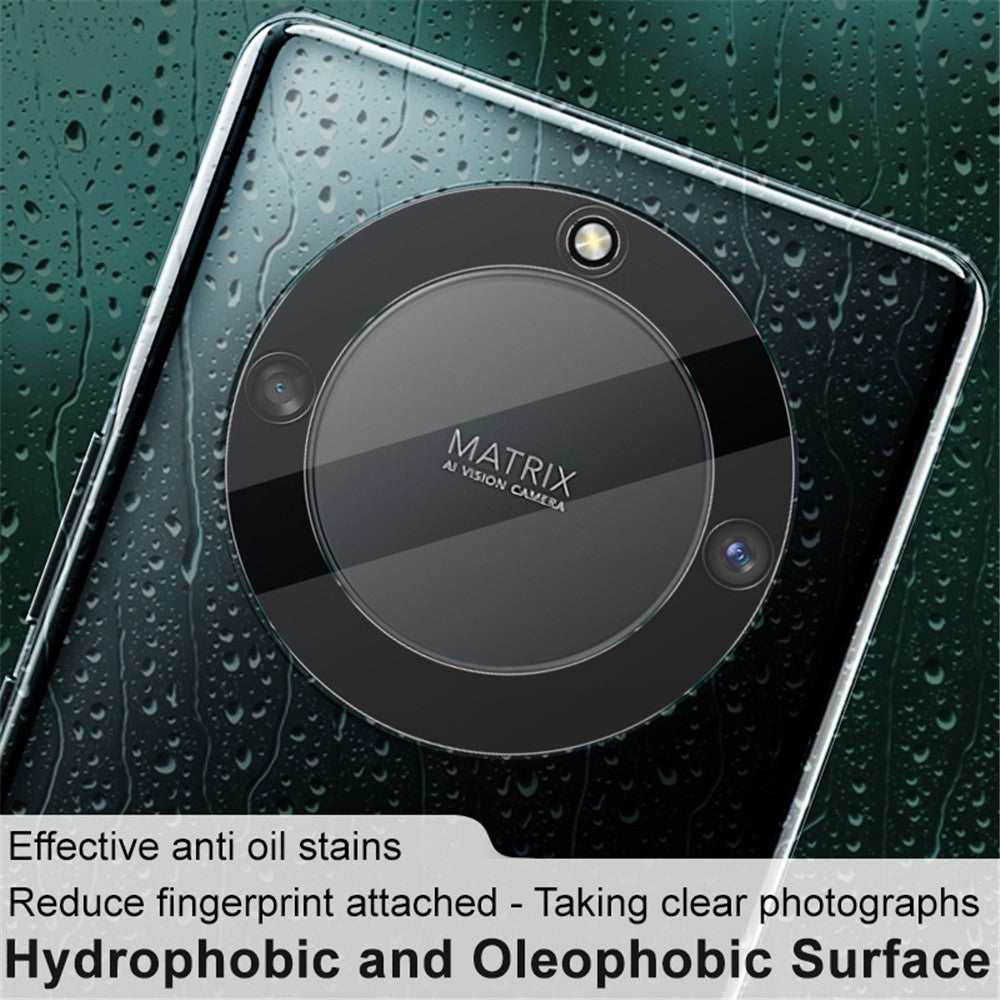 IMAK 2Pcs / Set Camera Lens Protector for Honor X40 5G / X9a 5G / Magic5 Lite 5G , Anti-explosion Bubble-free HD Clear Tempered Glass Lens Cover Film