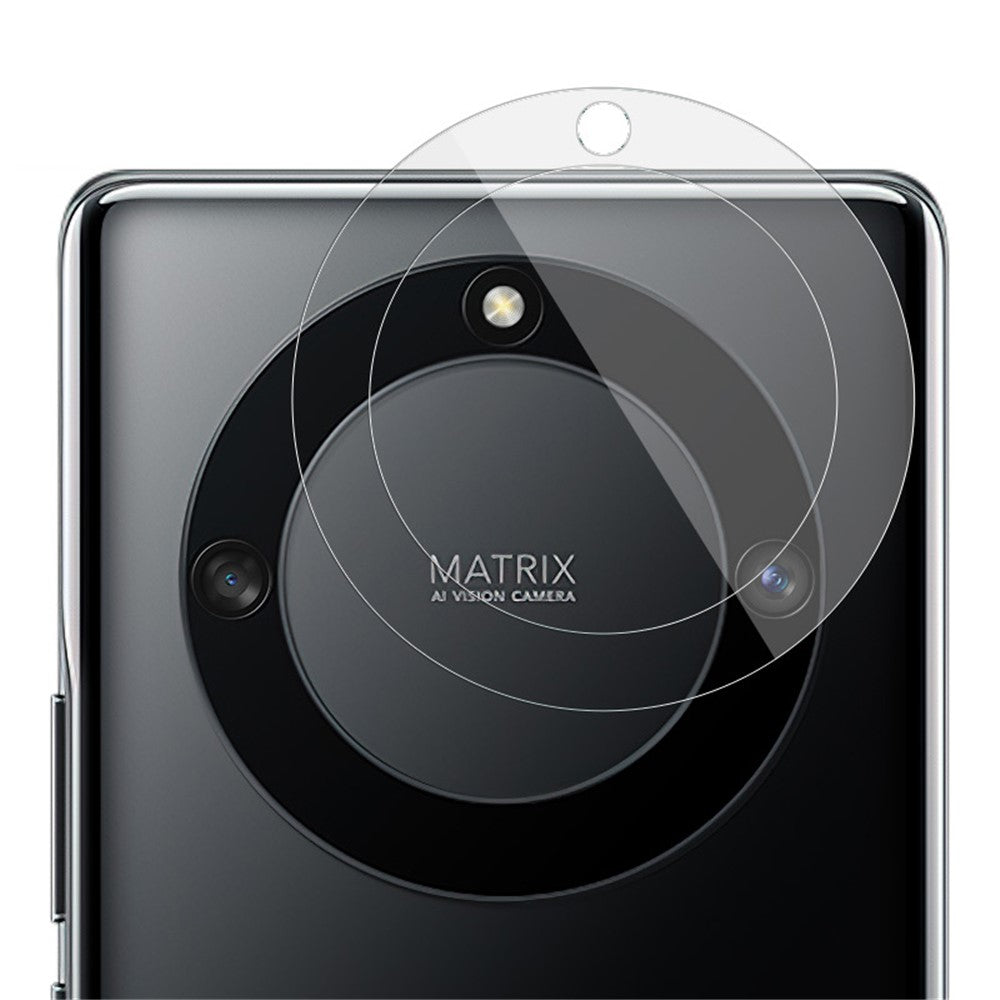 IMAK 2Pcs / Set Camera Lens Protector for Honor X40 5G / X9a 5G / Magic5 Lite 5G , Anti-explosion Bubble-free HD Clear Tempered Glass Lens Cover Film