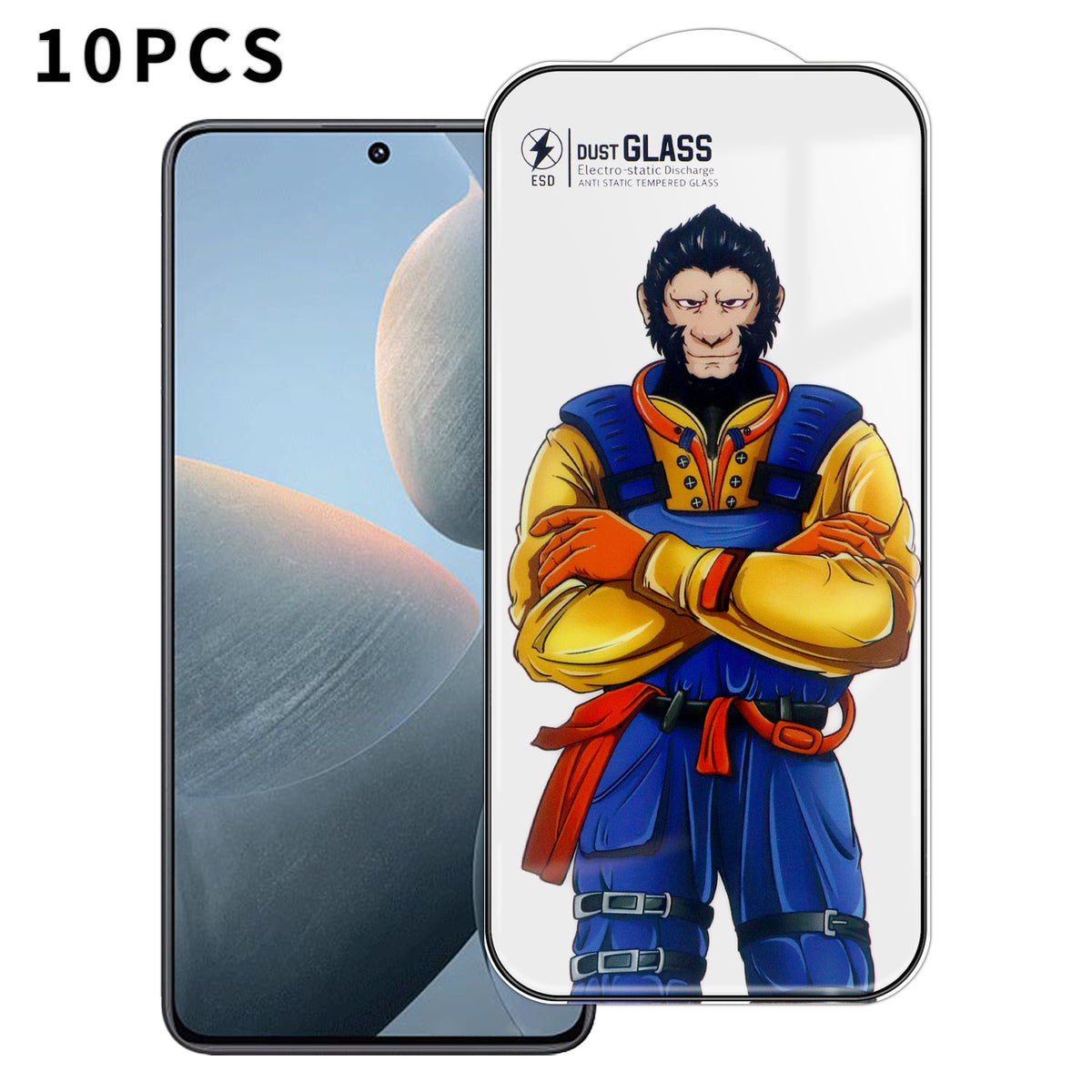 For Xiaomi Redmi K70E 5G 10Pcs Full Screen Protector 3D Arc 120C Anti-Static Silk Printing High Aluminium-silicon Glass Film