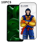 For Xiaomi Poco C55 4G 10Pcs Full Screen Protector 3D Arc 120C Anti-Static Silk Printing High Aluminium-silicon Glass Film