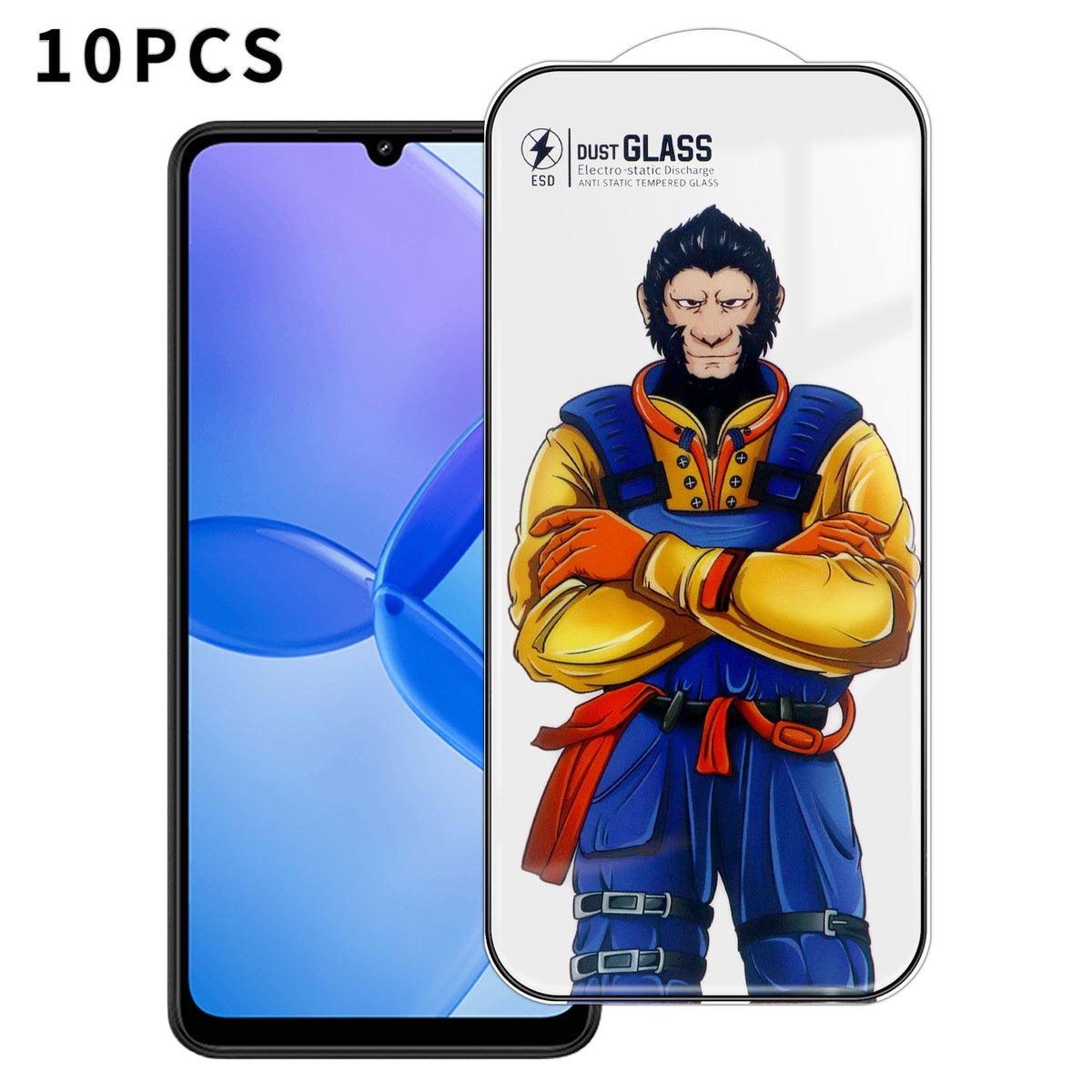 For Xiaomi Redmi 13R 5G 10Pcs Full Screen Protector 3D Arc 120C Anti-Static Silk Printing High Aluminium-silicon Glass Film