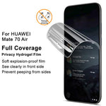 IMAK Privacy Hydrogel Film III For Huawei Mate 70 Air Anti-Spy TPU Phone Screen Film Full Covering Screen Protector