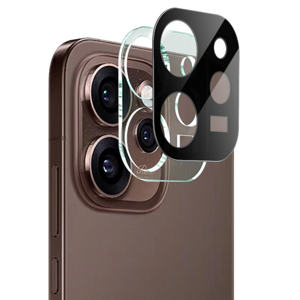 IMAK för Oppo Reno15 Pro Max 5G (Global) / Reno15 Pro 5G (Kina) Härdat glas, heltäckande linsfilm + akrylskydd (svart version)