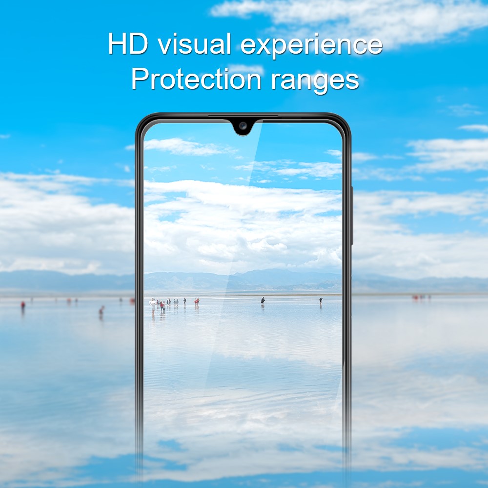 AMORUS till Samsung Galaxy S26+ främre skärmskydd 2,5D välvd kant 9H högt aluminium-kiselglasfilm