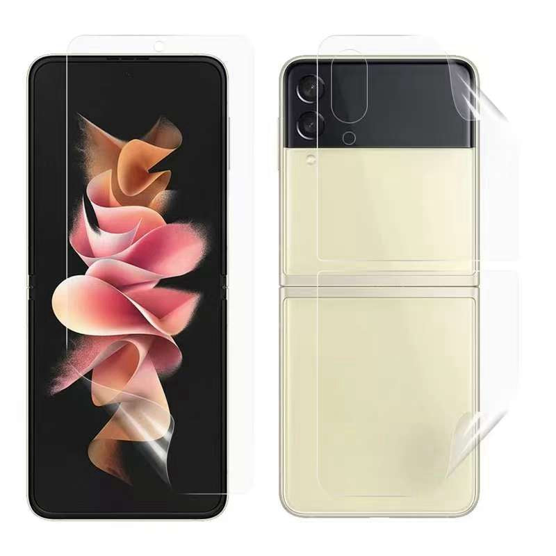 For Samsung Galaxy Z Flip3 5G Screen Protector Full Coverage HD Clear PET Hydrogel Film