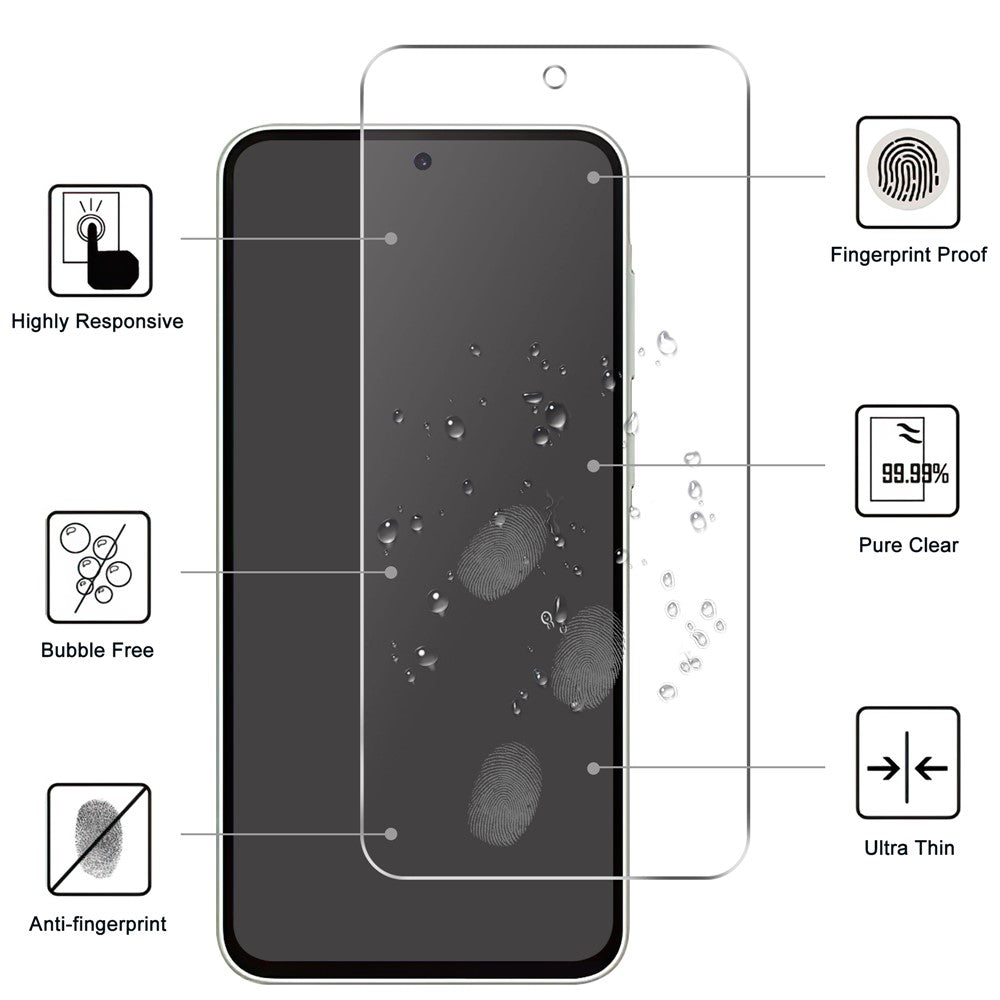 Samsung Galaxy A57 5G skärmskydd 2.5D HD härdat glasfilm (ej heltäckande)