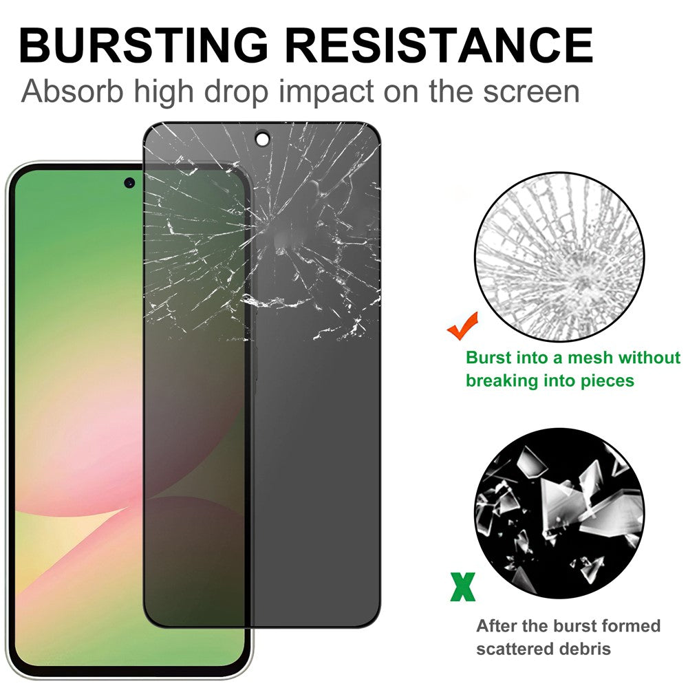 Samsung Galaxy A57 5G Härdat Glas Skärmskydd 2.5D Arc Edge Anti-Spy Film
