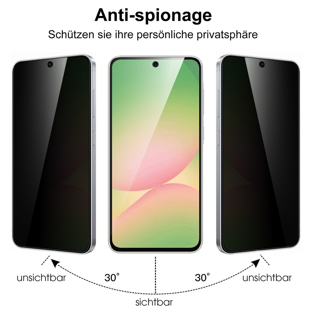 Samsung Galaxy A57 5G Härdat Glas Skärmskydd 2.5D Arc Edge Anti-Spy Film