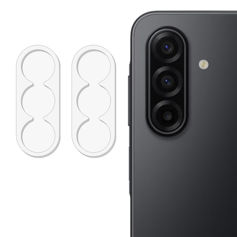 2 st. kameralinsskydd för Samsung Galaxy A37 5G / A57 5G 3D Arc Edge reptålig härdad glaslinsfilm