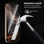 For iPhone 18 Pro / 17 Pro Full Screen Protector HD Clear Silk Printing High Aluminium-silicon Glass Film with Dust Removal Installation Frame