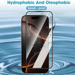 For iPhone 18 Pro / 17 Pro Full Screen Protector HD Clear Silk Printing High Aluminium-silicon Glass Film with Dust Removal Installation Frame