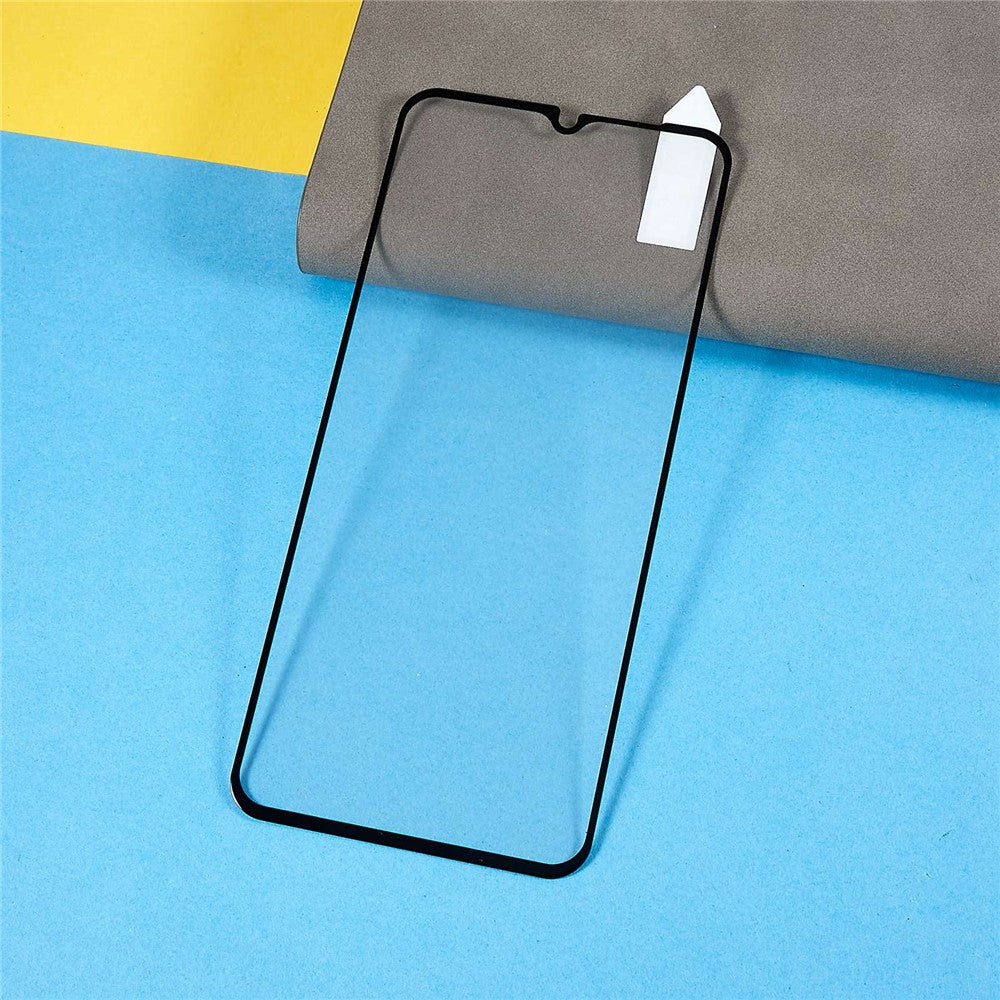 RURIHAI 0,26 mm ridsefast høj-aluminium-silikoneglasfilm til Huawei nova Y61 4G, 2,5D buet kant, fuld lim, sekundærhærdende fuldskærmsbeskyttelse