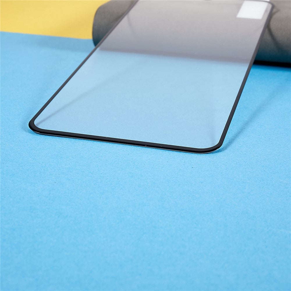 RURIHAI 0,26 mm ridsefast høj-aluminium-silikoneglasfilm til Huawei nova Y61 4G, 2,5D buet kant, fuld lim, sekundærhærdende fuldskærmsbeskyttelse