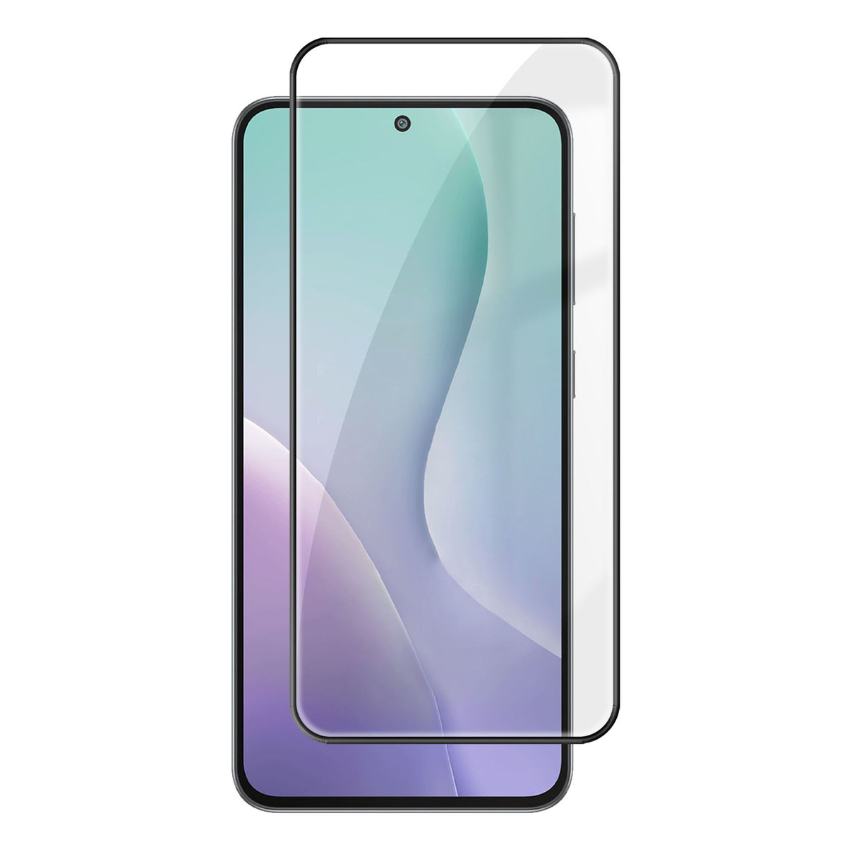 Til Samsung Galaxy M56 5G HD Fuld Skærmbeskytter Silketryk Sort Kant Højt Aluminiums-silicium Glasfilm