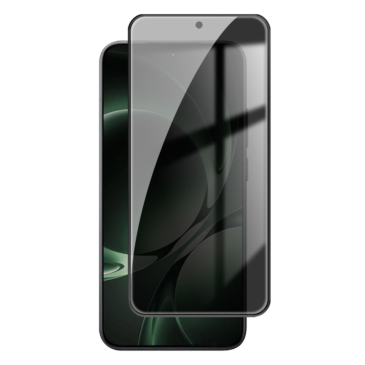 Xiaomi Redmi K80 Ultra 5G anti-spionage- og privatlivsbeskyttelse til hele skærmen, sort kant, film i aluminium-silikoneglas med høj hårdhed