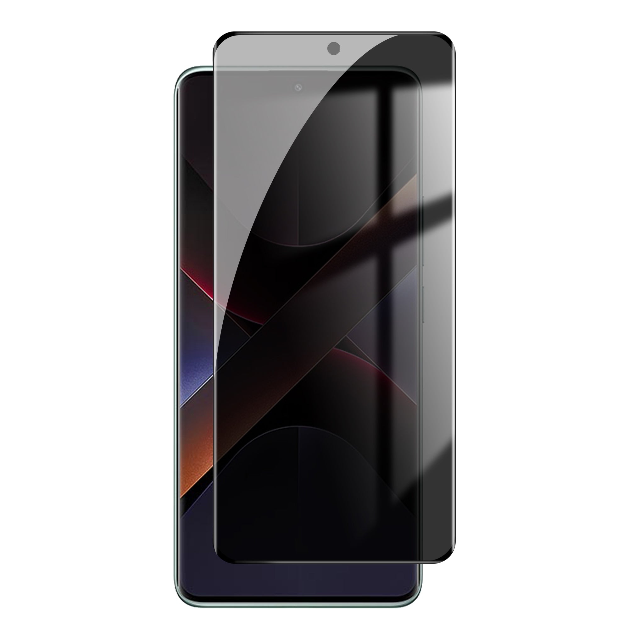 Xiaomi Poco X7 5G Anti-spionage Sekretess Helskärmsskydd Svart Kant Hög Aluminium-Silikon Glasfilm