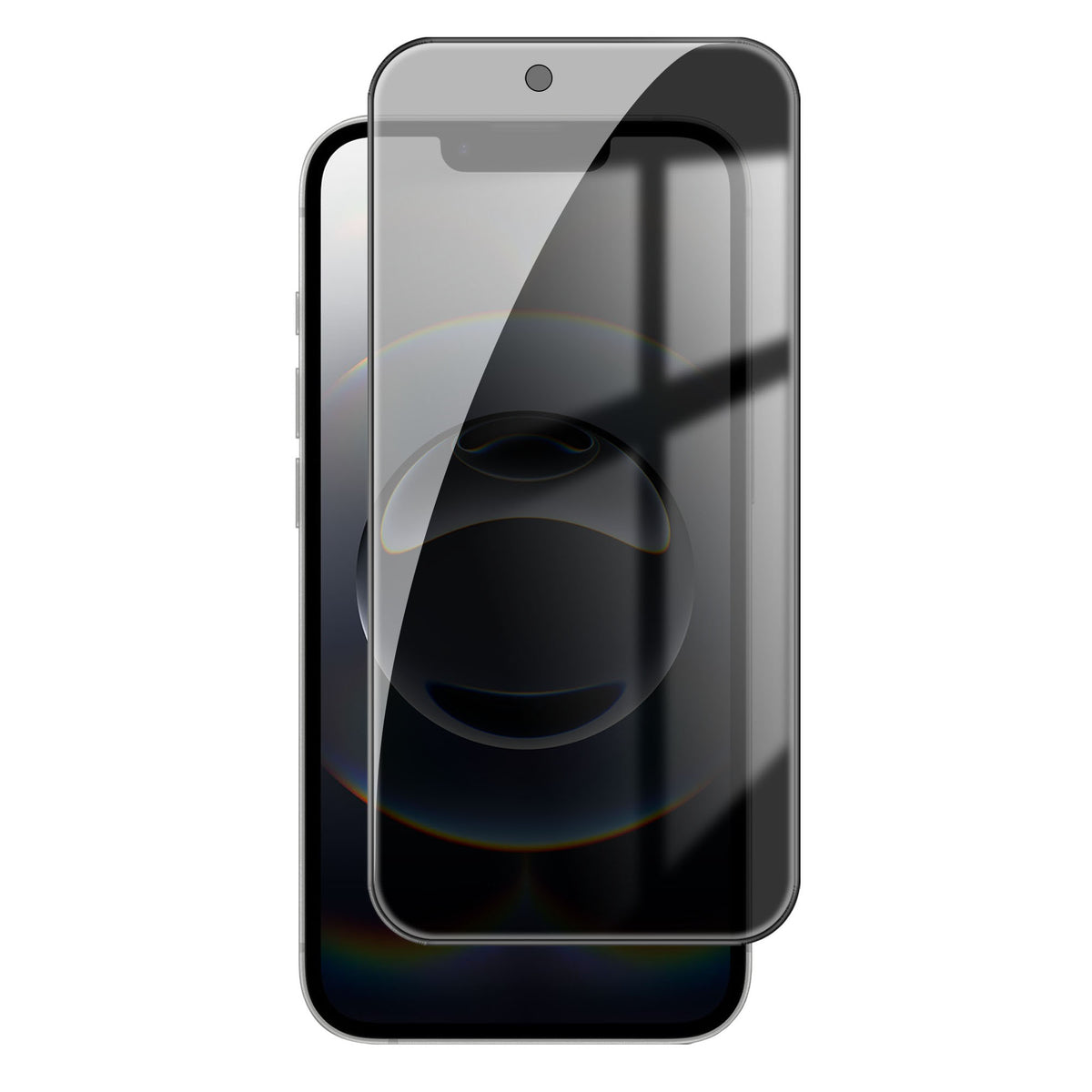 For iPhone 17e / 16e Anti-Spy Privacy Full Screen Protector Black Edge High Aluminum-Silicon Glass Film