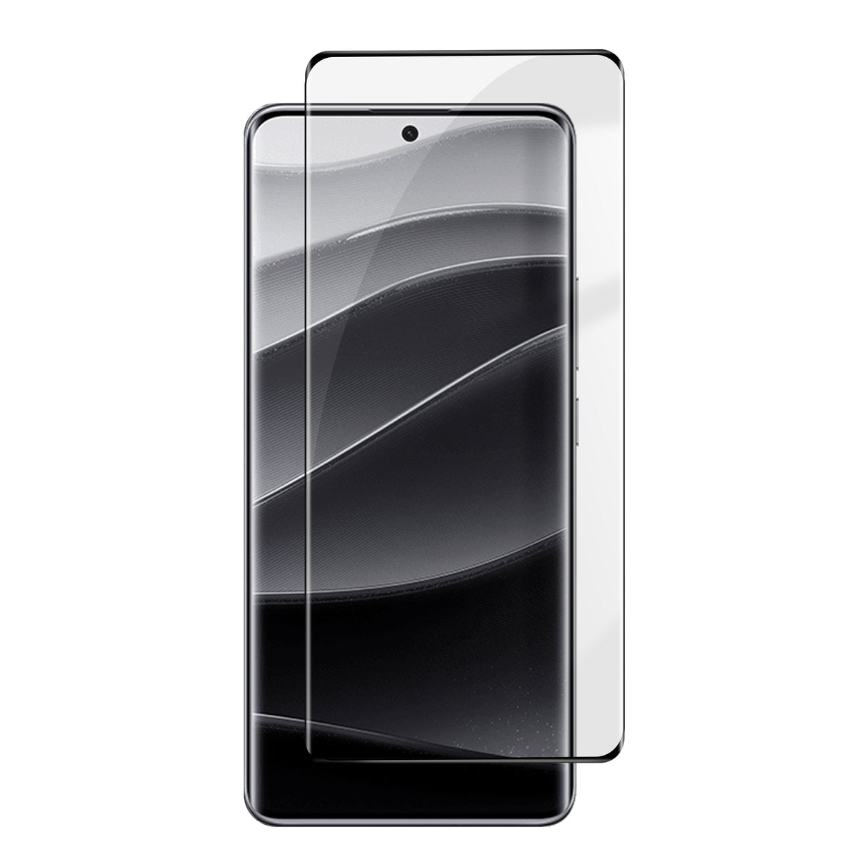 For Xiaomi Redmi Note 14 Pro+ 5G HD Full Screen Protector Silk Printing Black Edge High Aluminium-silicon Glass Film