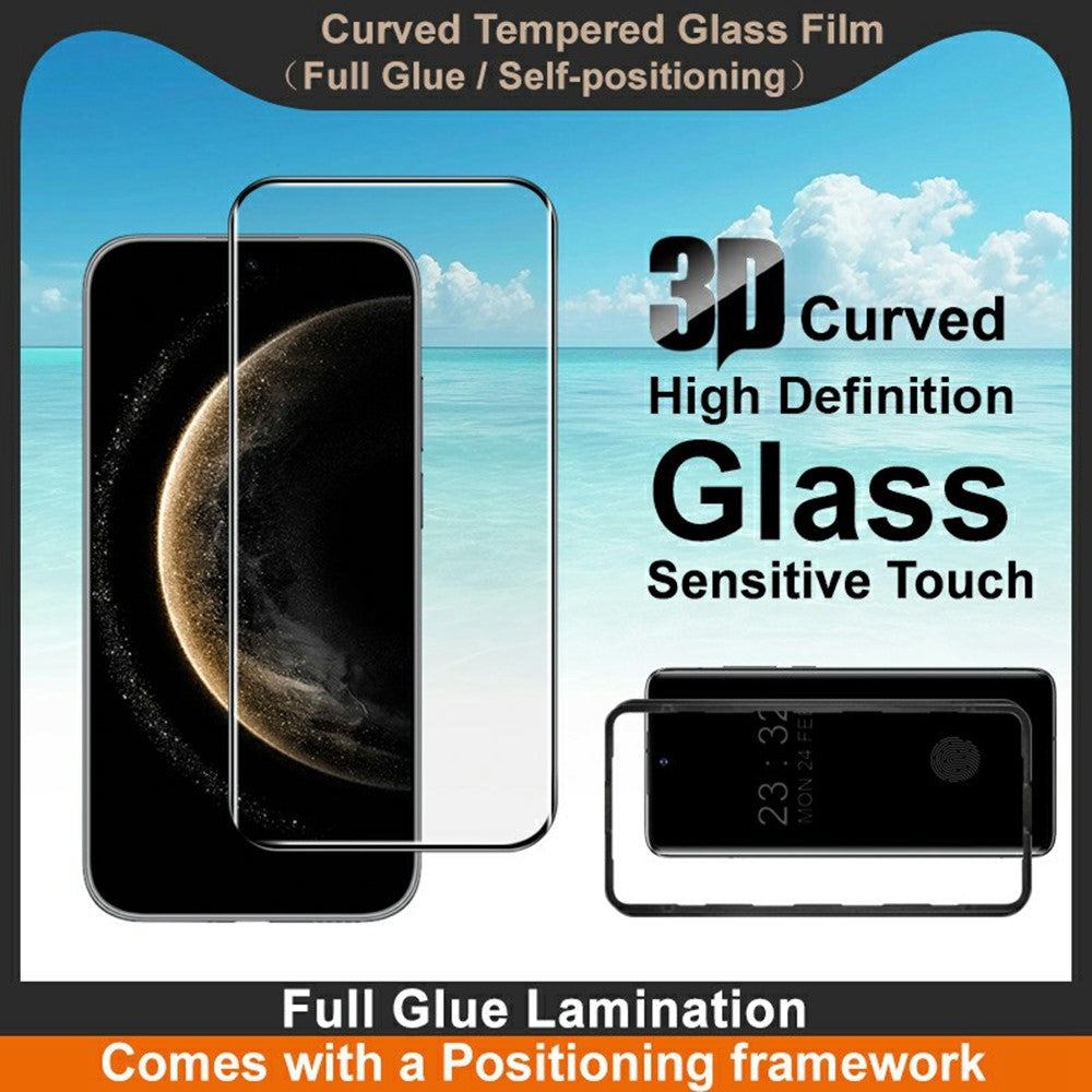 IMAK För Huawei Mate 70 Air Skärmskydd Helglue 3D Böjd Härdat Glasfilm med Positioneringsram